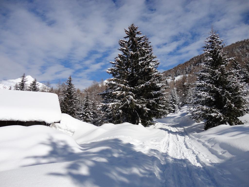 Rifugio Al Lago Del Mortirolo In Inverno Raggiungibile Solo A Piedi Monno Екстериор снимка